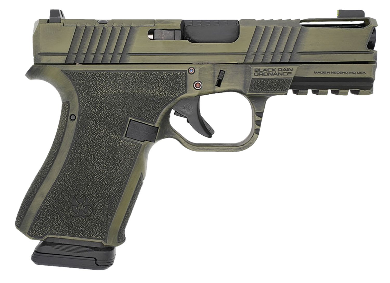 Black Rain Ordnance FLP9MMBGB Compact Frame 9mm 15+1 4" Stainless... - Black Rain Ordnance - 9mm Luger (9x19 Parabellum)