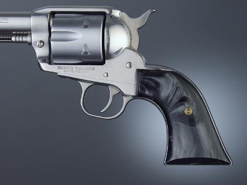 Hogue 83170 Ruger Blackhawk/Vaquero Black Pearl Cowboy Panels
