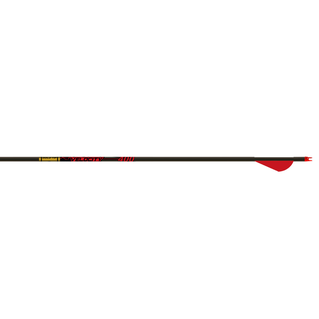 Gold Tip VEL340A26 Velocity Arrows 340 Raptor Vanes 6pk 2" Fletched