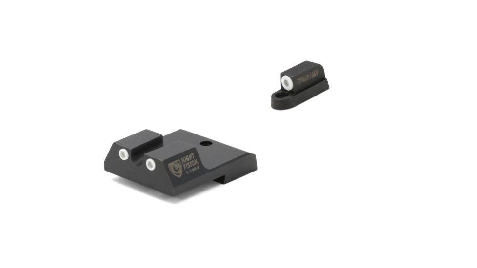 Night Fision CZU-077-007-WGWG Perfect Dot NS Set White Front/Rear CZ P-10 C - Night Fision