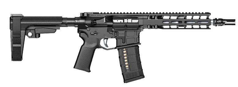 Radian Weapons R0052 300 Blackout Model 1 9" Barrel SBA3 Radian Black