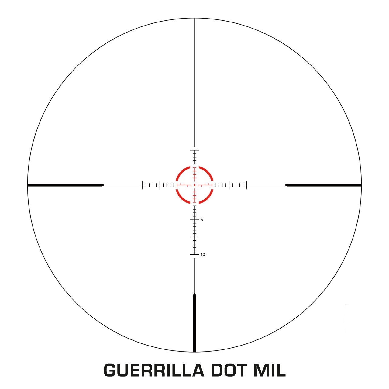 Swampfox Optics ARH11024GM Arrowhead Black 1-10x24mm 30mm Tube Guerrilla - Swampfox Optics