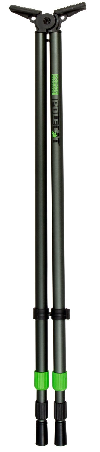 Primos Pole Cat Shooting Stick, Tall, Black Aluminum, 25-62" - Primary Arms