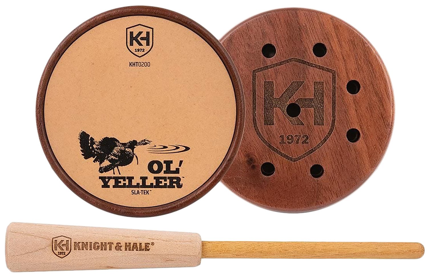 Knight & Hale KHT0200 Ol' Yeller SLA-TEK Turkey Call Walnut/Yellowheart - K&H