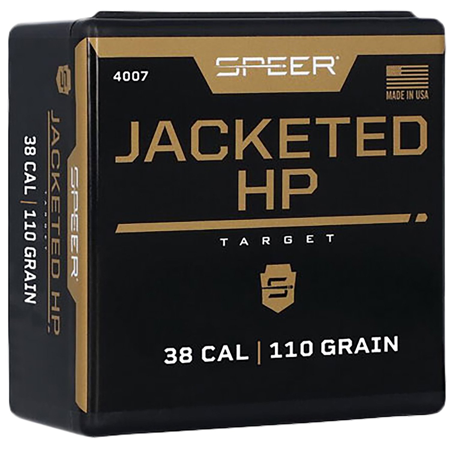 Speer 4007 Handgun 38Cal 110gr Jacketed Hollow Point 100 Per Box-5 Case - Speer - 38 Cal