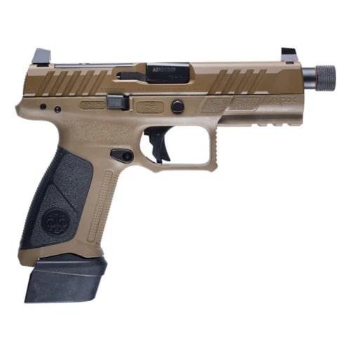 Beretta JAXA1F921FDE APX A1 Tactical 9mm 4.8" 21+1 FDE Optic Ready - Beretta - 9mm