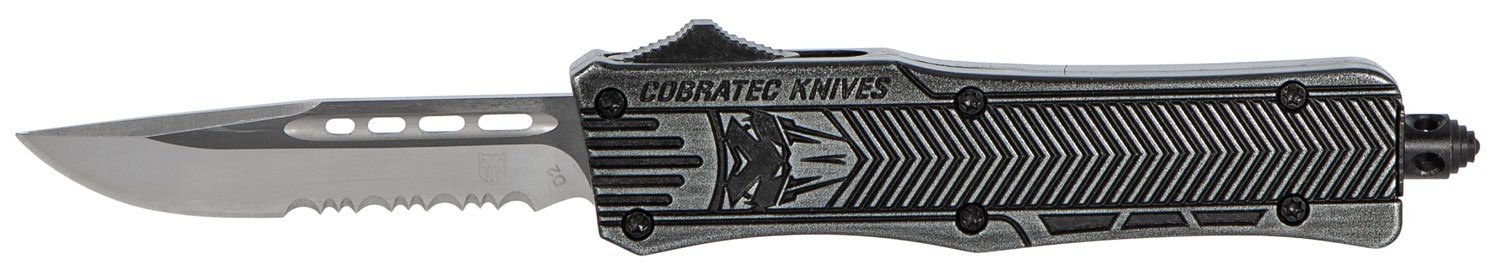 CobraTec Knives SSWCTK1SDS CTK-1 Small 2.75" OTF Part Serrated D2 Steel... - CobraTec Knives - DROP POINT