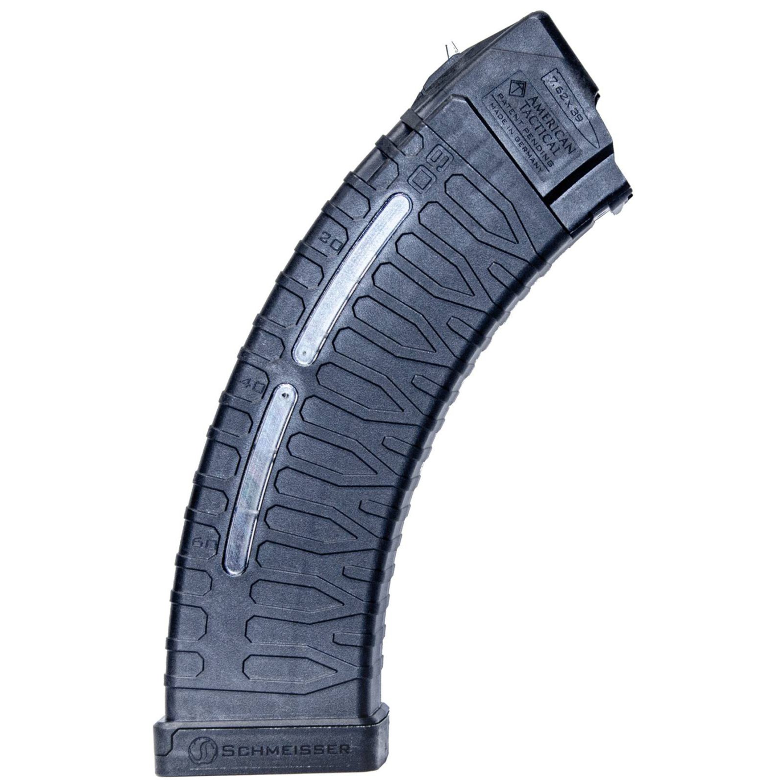 Schmeisser S60 7.62X39 60-Round AK-47 Magazine: German-Made, Glass-Reinforced Polymer, Unique Double-Capacity Follower System by American Tactical Imports