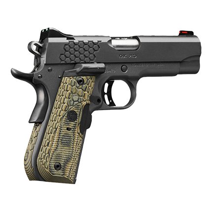 Kimber KHX Pro 9mm 4-Inch Black Pistol: Green/Red Fiber Optic, 9-Round, Hogue G-10 Grips - Kimber Manufacturing, Inc. - 9MM LUGER