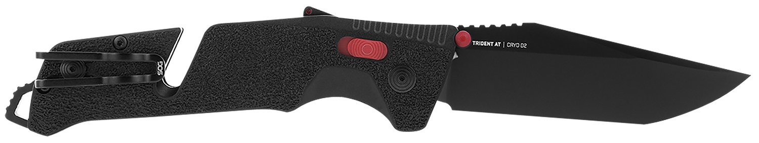SOG Trident AT SOG11120441 3.7" Tanto D2 Steel Blade Black/Red Handle - SOG - TANTO