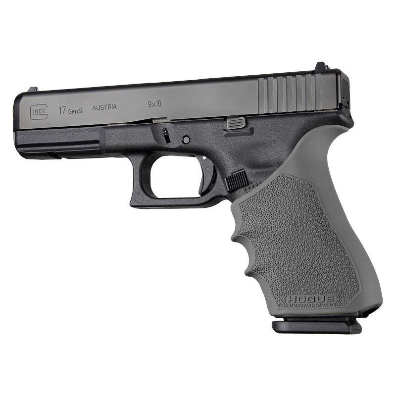 Hogue HandAll Grip Sleeve Slate Grey Rubber Cobblestone Texture Glock - Hogue