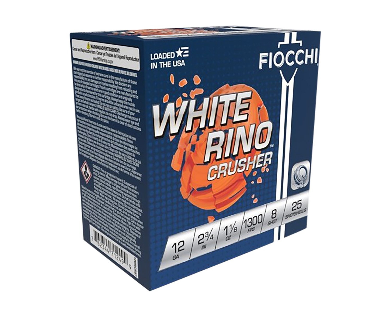 Fiocchi 12WRCRS8 Exacta Target White Rino Crusher 12Gauge 2.75" 1 1-8oz ... - Fiocchi - 12 GAUGE