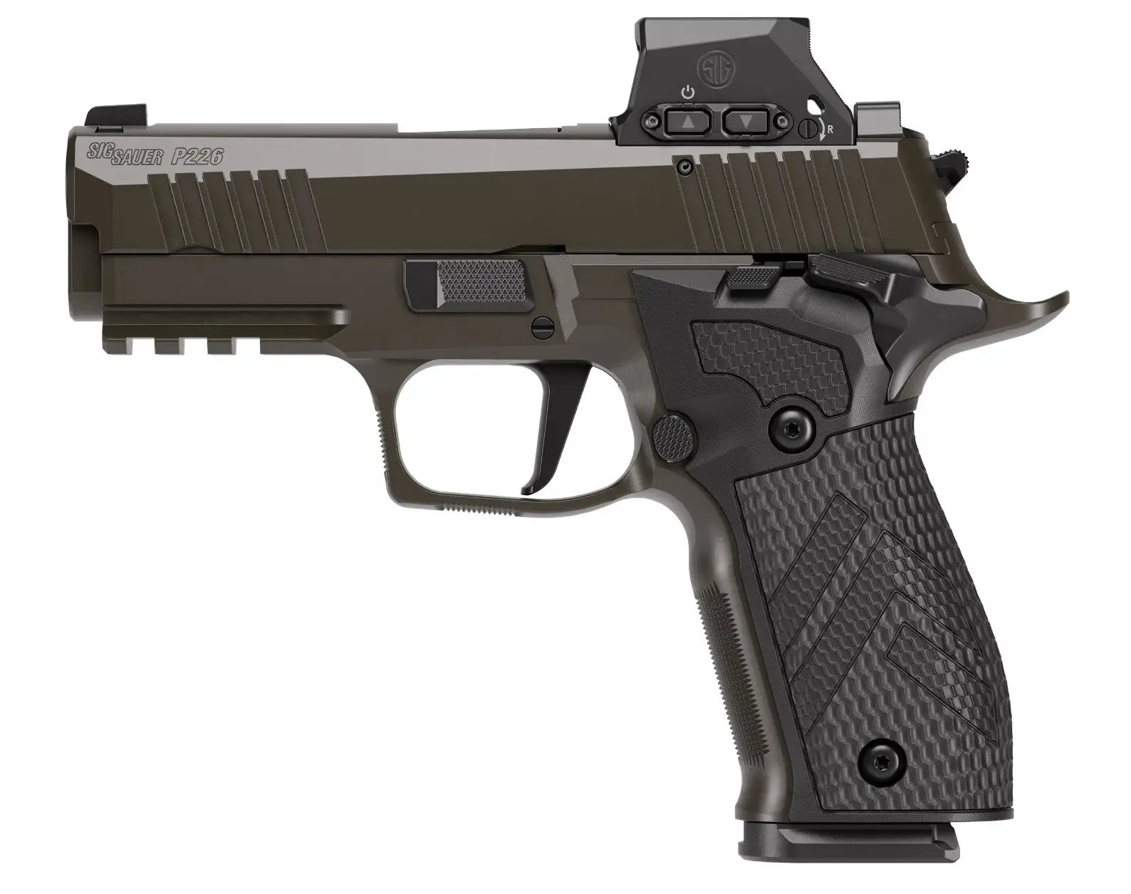 Sig Sauer P226 XCarry Legion Handgun 9mm Luger 18rd Magazines(3) 3.8 Barrel SAO Red Dot Legion Grey Cerakote