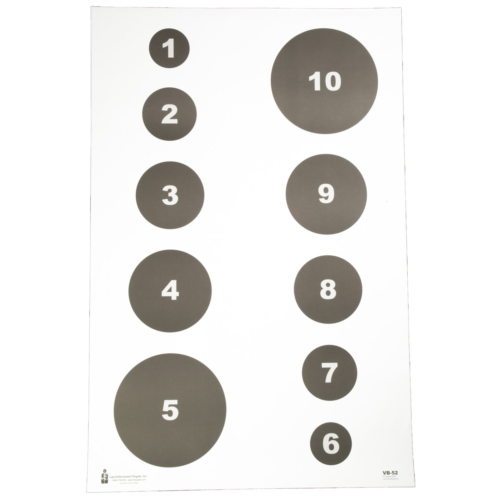 Buy Action Target VB-52-100 Military Circle Command Target, 23"x35", 100 Pack online