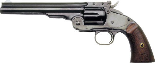 Cimarron CA852 Model 3 Schofield Revolver .44-40 7" Barrel Wood Grips