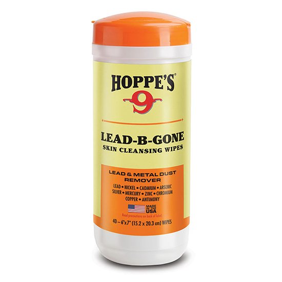 Hoppe's Lead-B-Gone Skin Cleansing Wipes 40 Wipe Can