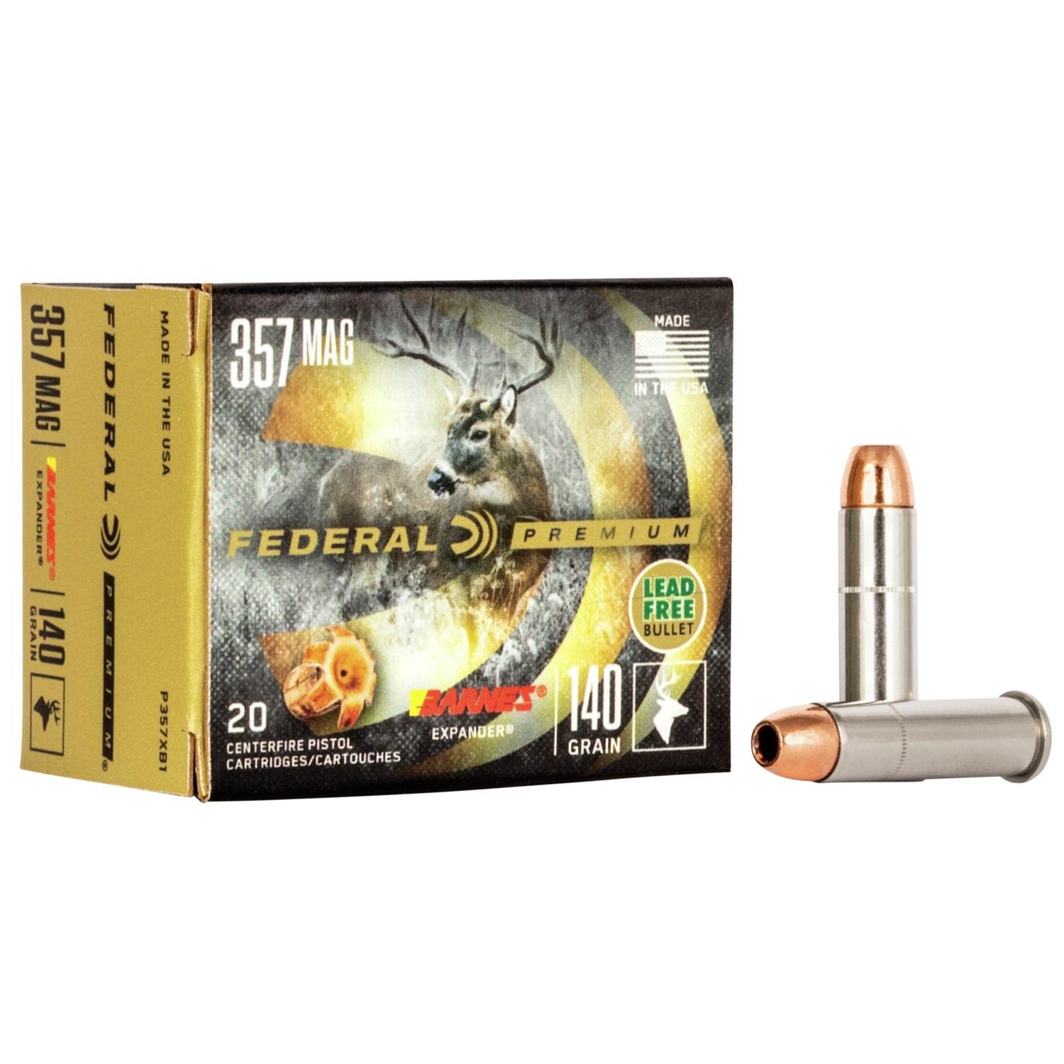 Federal P357XB1 357 Magnum 140gr Barnes Expander 20 Rounds Box - Federal Premium Ammunition - BARNES EXPANDER BRX