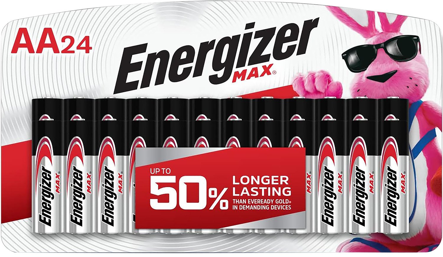 Energizer E91BP24V1 AA Max 1.5V Alkaline Batteries, 24 Pack