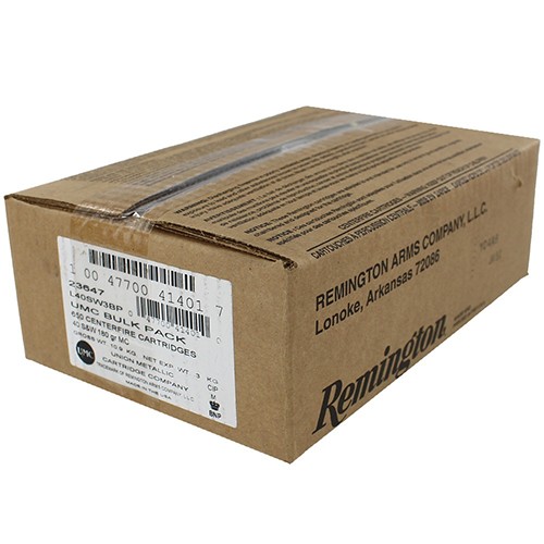 Remington UMC 40 S&W 180 gr. FMJ Pistol Ammo 650 rd. Loose Pack