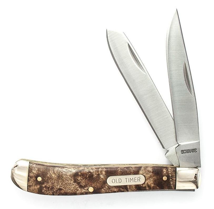 Old Timer 1179252 7Cr17 SS 2-Blade 3In Clip & Spey, Desert Ironwood
