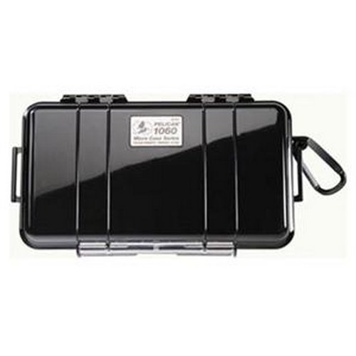 Pelican 1060 Case Black Lid Hard Case with Rubber Liner and Stainless Steel Hardware