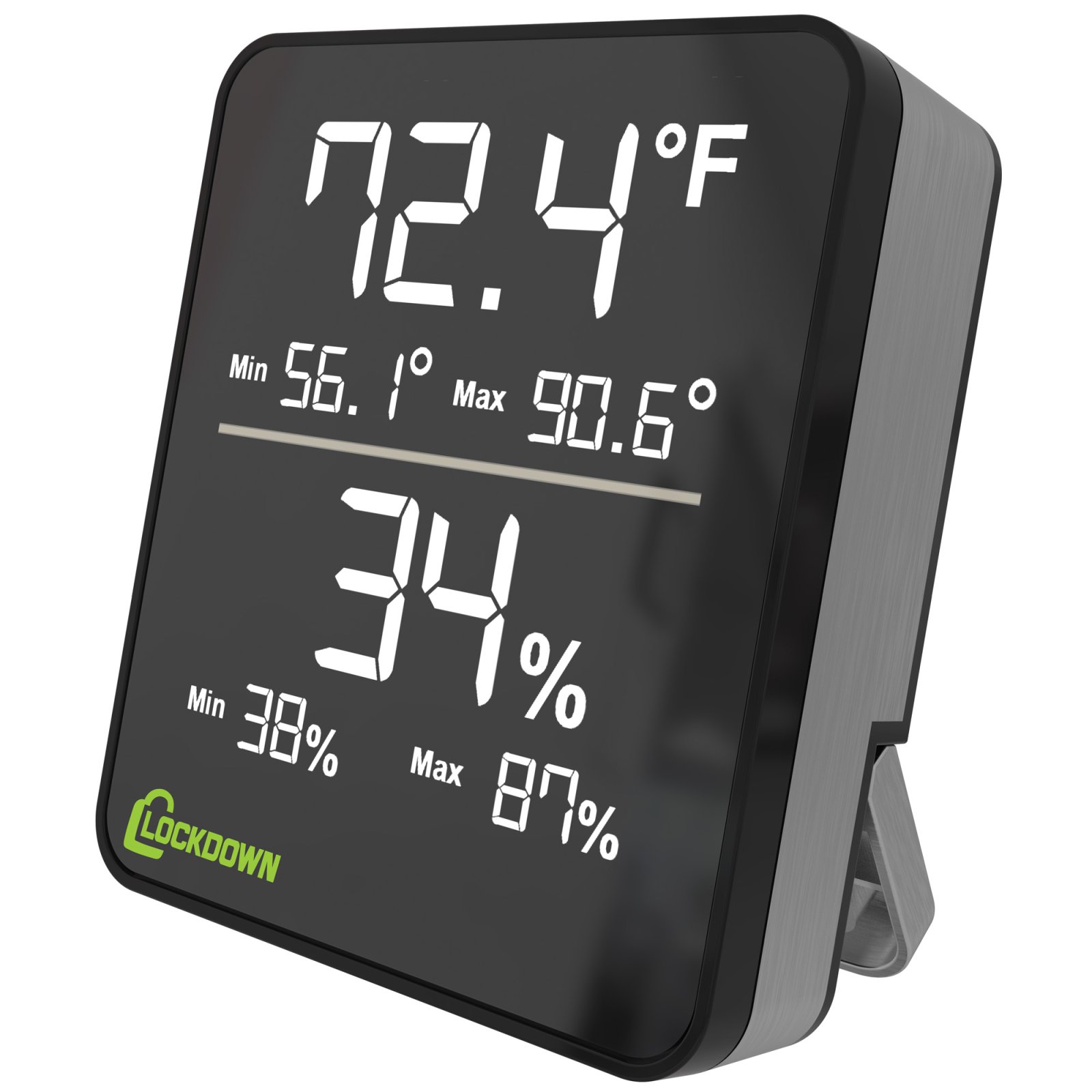 Lockdown Digital Hygrometer Model 1116774 Temperature Humidity Monitor