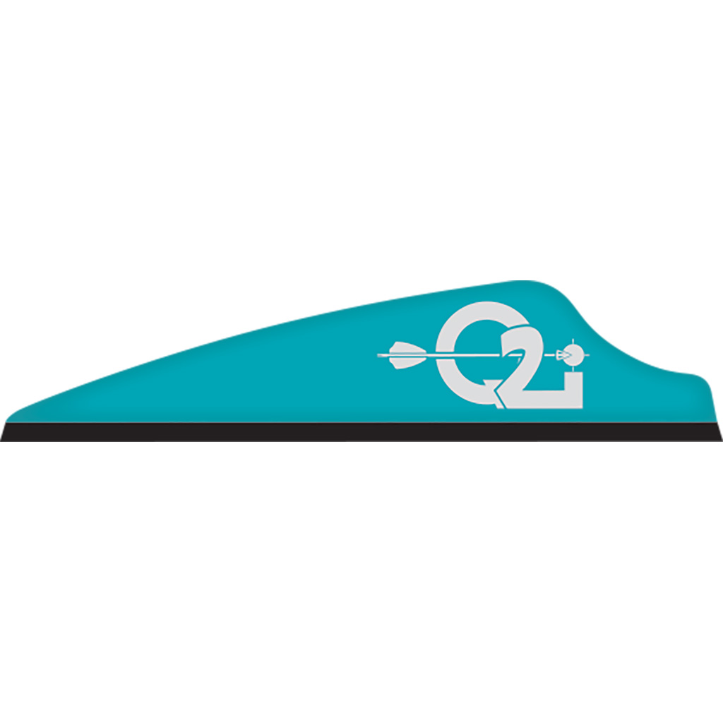 Q2i Q200410 Fusion X-II SL Vanes Teal 1.75" 100pk Ultra-Low Profile