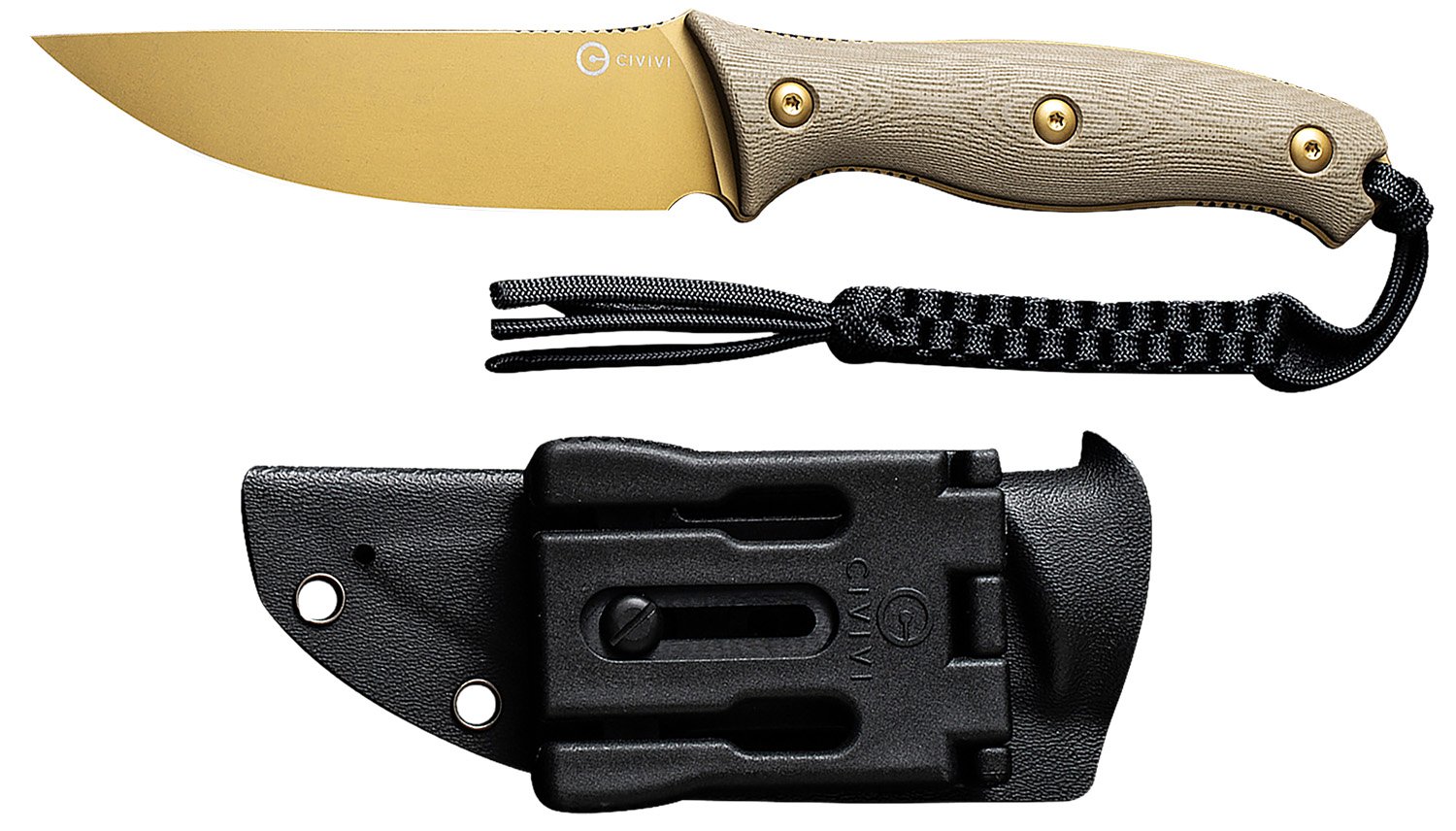 Civivi C23041-2 Stormridge 3.92" Nitro-V Blade Tan G10 Handle - CIVIVI - STRAIGHT BACK