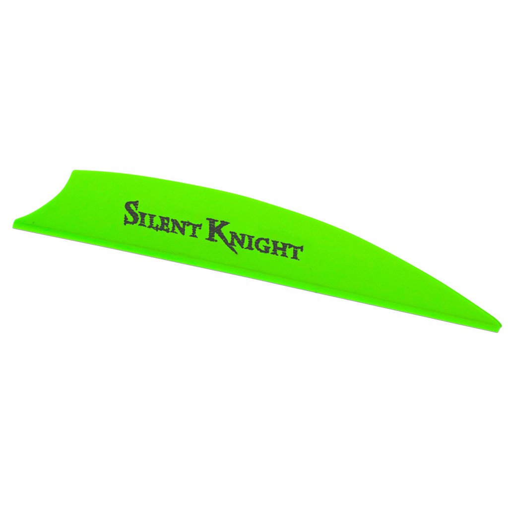 Flex Fletch Silent36B-CGN Silent Knight Vanes Flo Green 3" 36 Pack