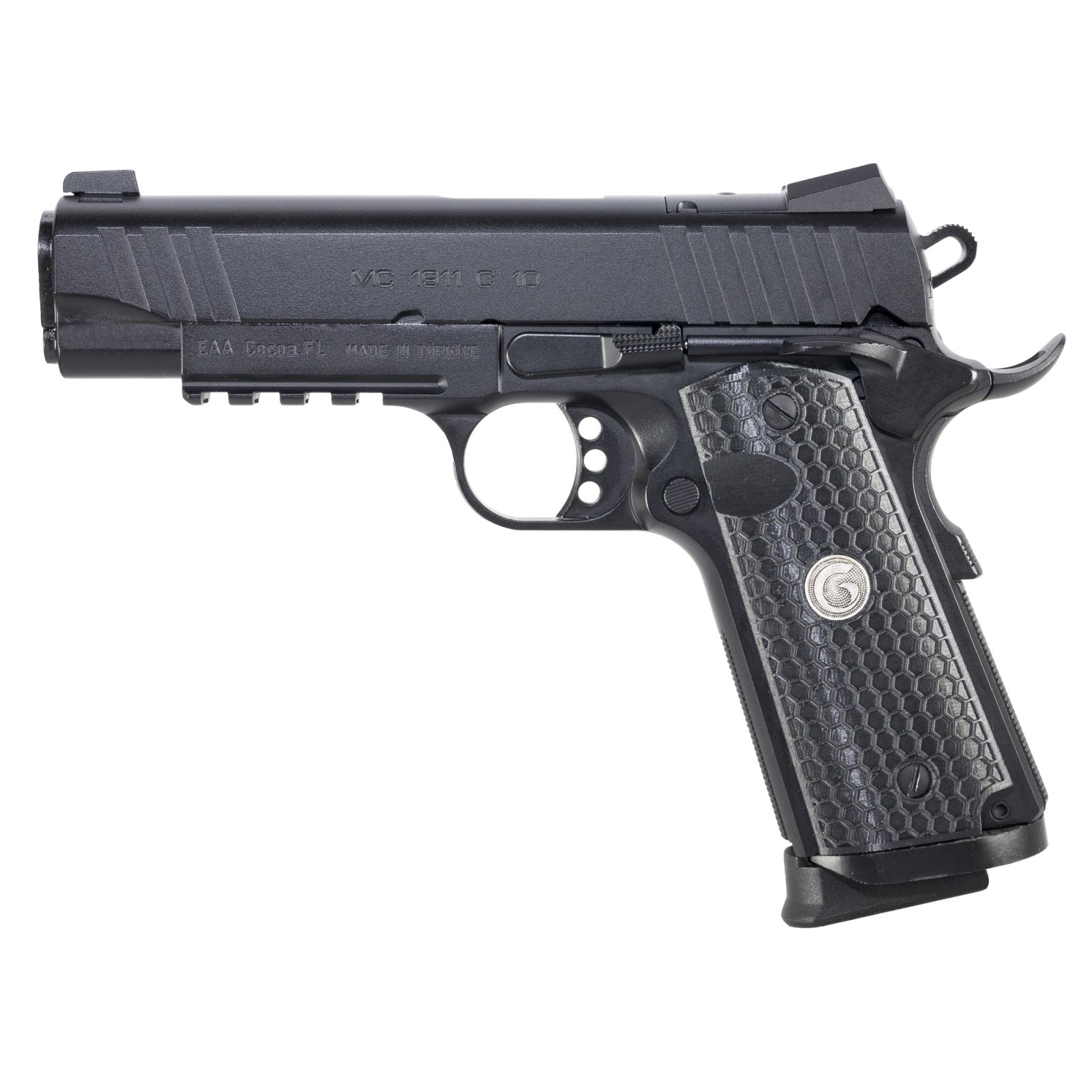 Girsan MC1911S 391047 .45 ACP 8+1 5" Barrel Optic Ready Pistol Black - EAA - 45 ACP