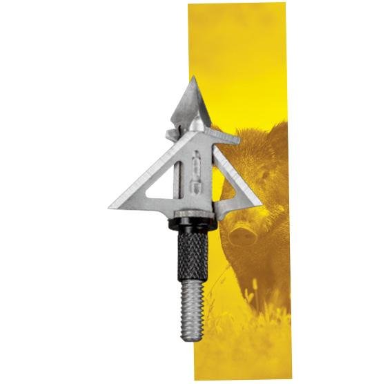 Bear Archery ABH103F3CB SIK 3-Blade Crossbow Broadhead, Silver/Black - Escalade Sports DBA Bear Archery