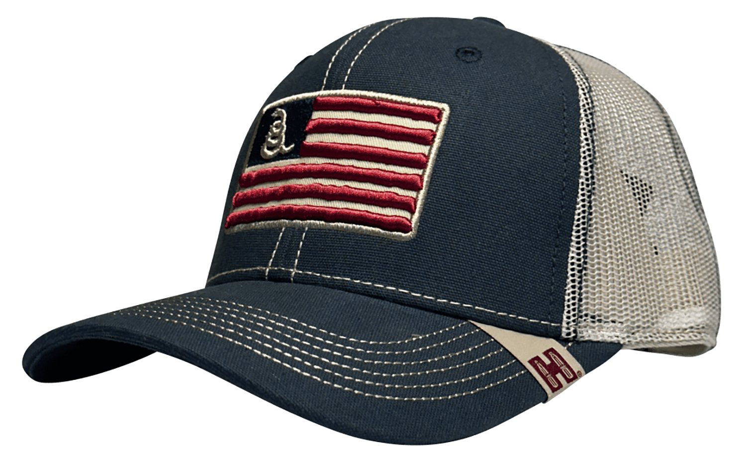 Hornady 33310 Navy Trucker Hat Gadsden Flag OSFA Snapback Adjustable - HDESIGN - TRUCKER