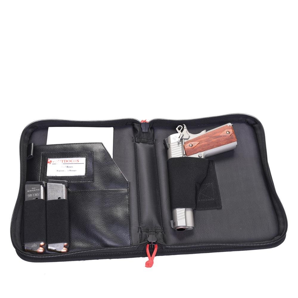 G Outdoors GPS-D806PCB Discreet Small Day Planner Pistol Case