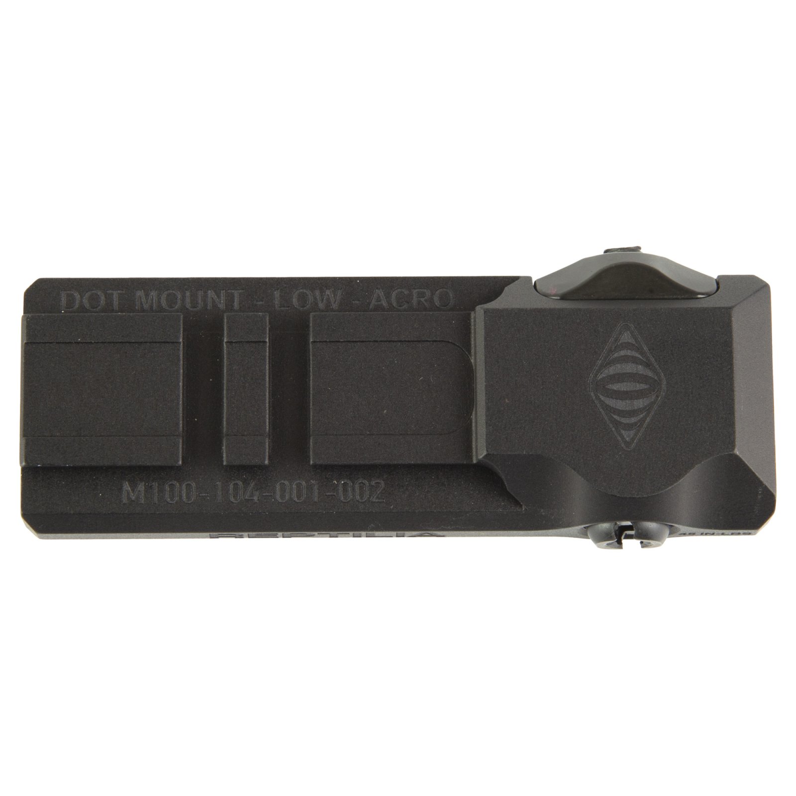 Reptilia 100-256 Mount, Black, Anodized, Aimpoint Acro Compatible - Reptilia