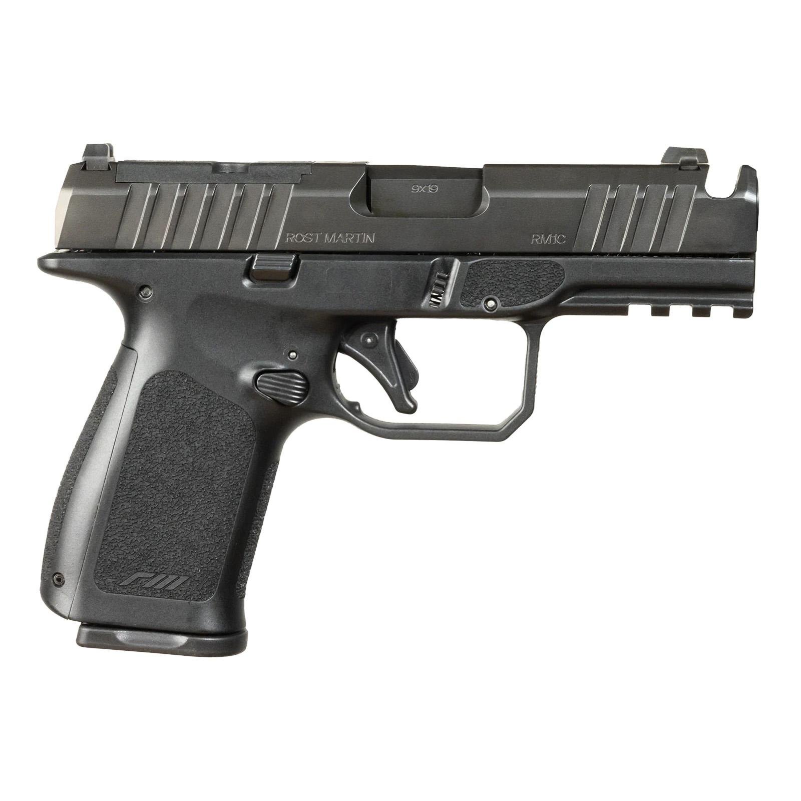 ROST MARTIN RM1C RM1 9MM Made In USA/ Ambi Mag Release/ RMR Plate Included 10+1 4 Hammer Forged Barrel Black - ROST MARTIN - 9MMManufacturer