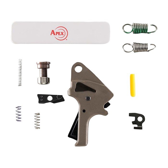 Apex Tactical 100-P154-F M&P 2.0 Flat Faced Trigger Kit FDE Polymer - Apex Tactical Specialties