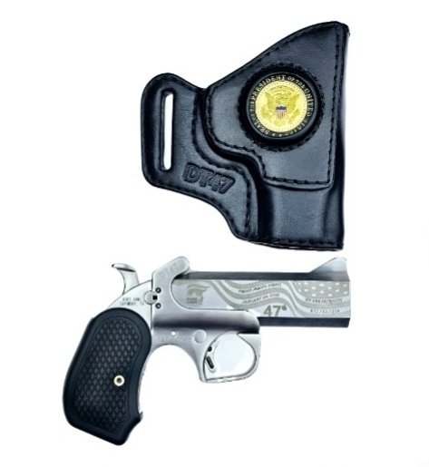Bond BADT47-SATIN TRUMP 47TH PRES LTD 4.25" W/HLST - Bond Arms, Inc. - 410 Bore | 45 Colt