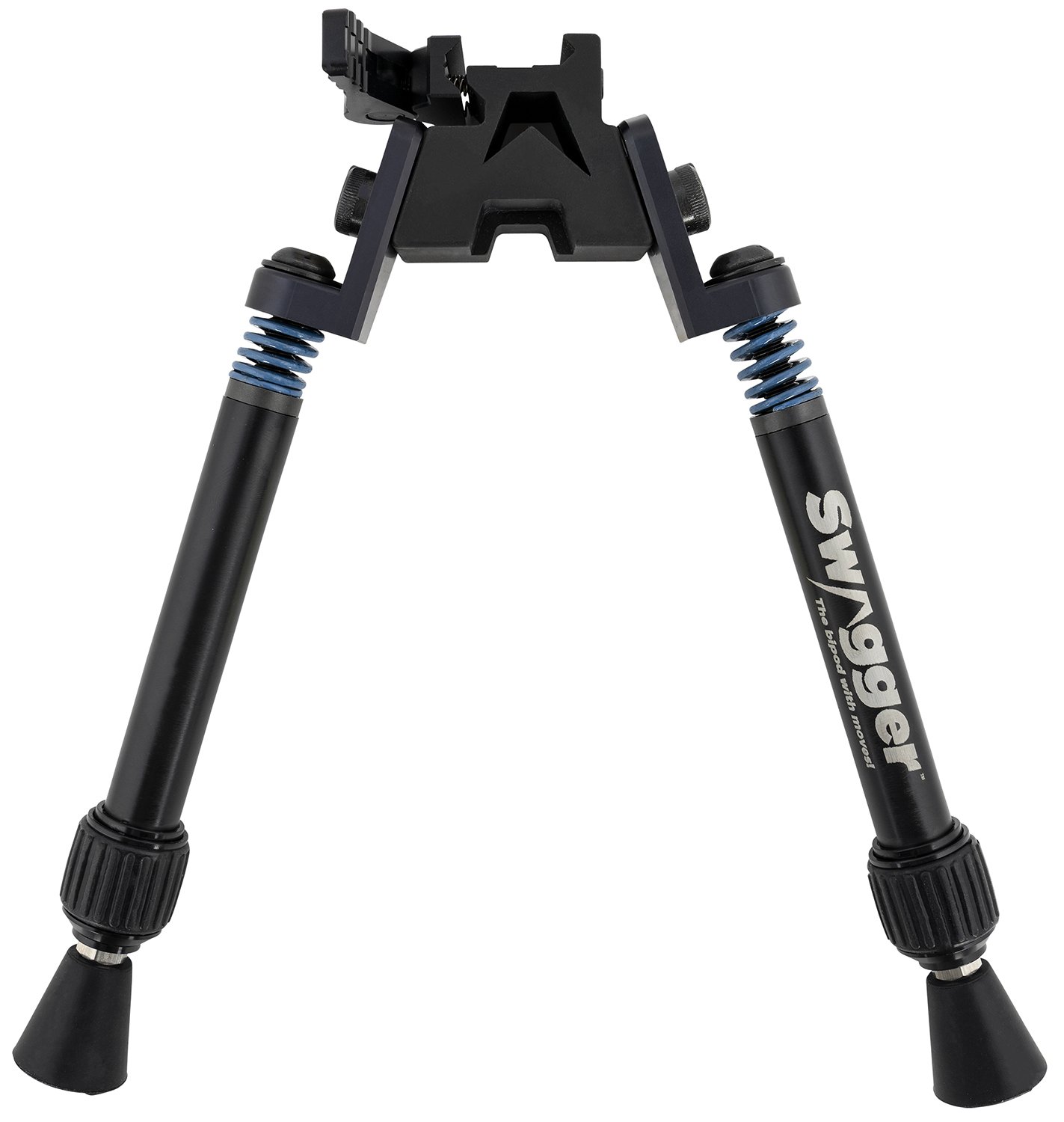 Swagger SWAGBPSFR10 SFR10 Flex to Rigid QD Bipod with Black Finish Pica...