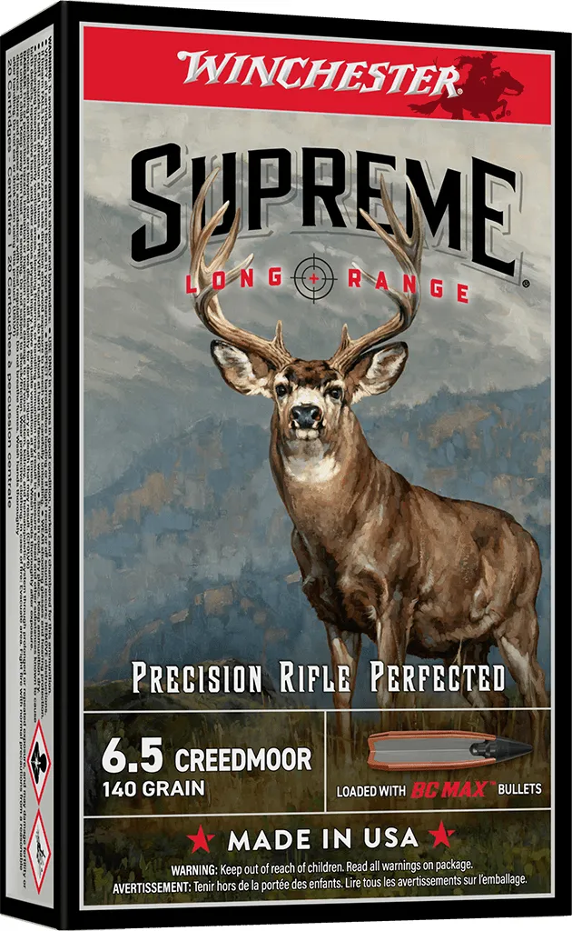 Winchester S65BC 6.5 Creedmoor 140 Grain BC Max 20 Rounds - Winchester - 6.5 CREEDMOOR