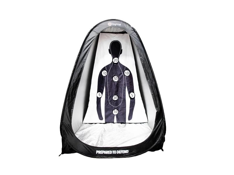 Byrna Technologies BM68724 Life-Size Target Black Pop Open Design Tent Size: 66" x 42" x 42" BM68724 - Byrna Technologies