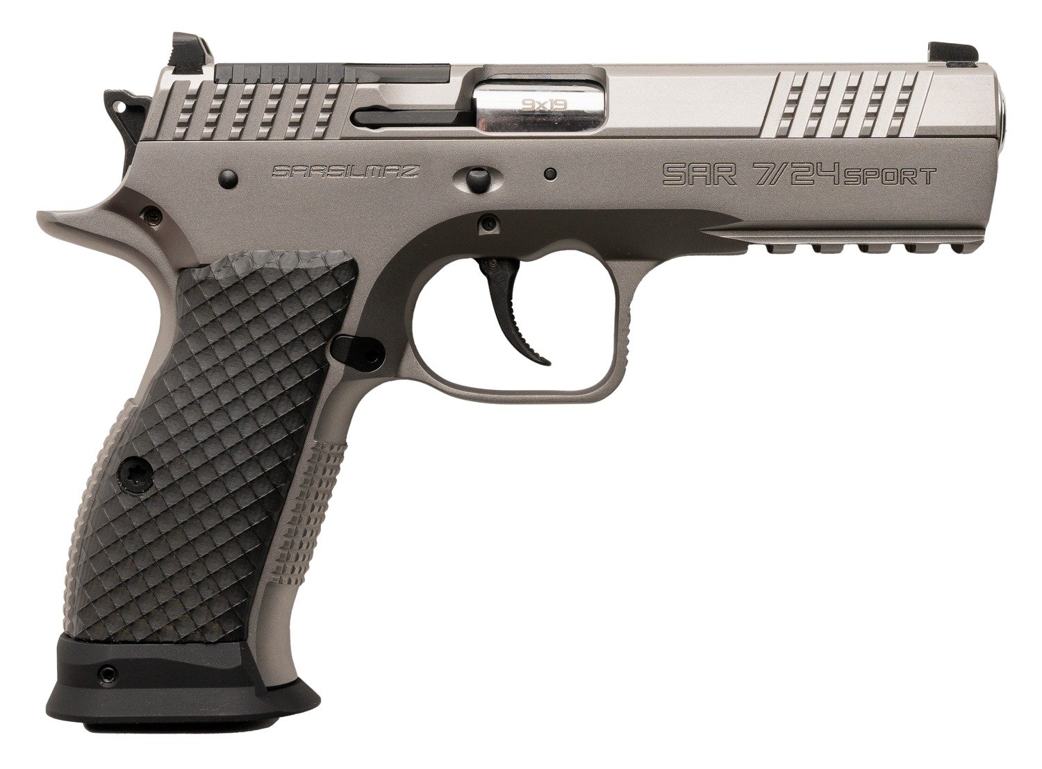 SAR Firearms 7/24SPT 7/24 Sport 9mm 4.6" Stainless Semi-Auto Pistol - SAR