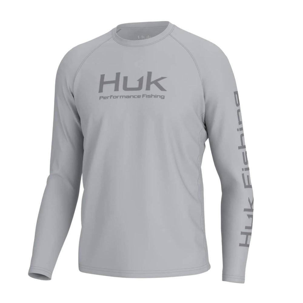 Huk H1200524-034-S Vented Pursuit Long Sleeve Shirt Harbor Mist Size S - Marolina DBA HUK
