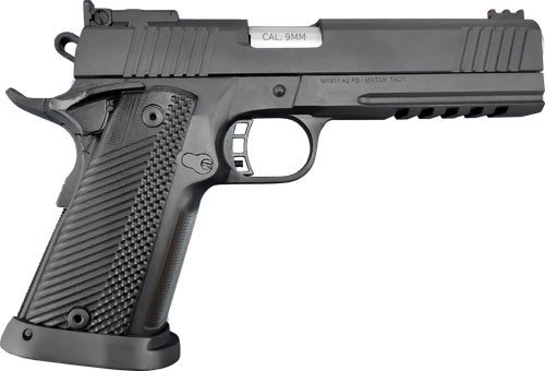 Rock Island 56645 Pro Ultra Match 9mm Semi-Auto Pistol: 5" Barrel, 17-Round Capacity, TRT1 Adjustable Sights, G10 Grip, Black Parkerized Finish - Rock Island Armory - 9mm