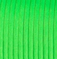 Mero 550 Paracord - 100' 550 lb Green Neon - E.L. Wood Braiding Co. Inc.