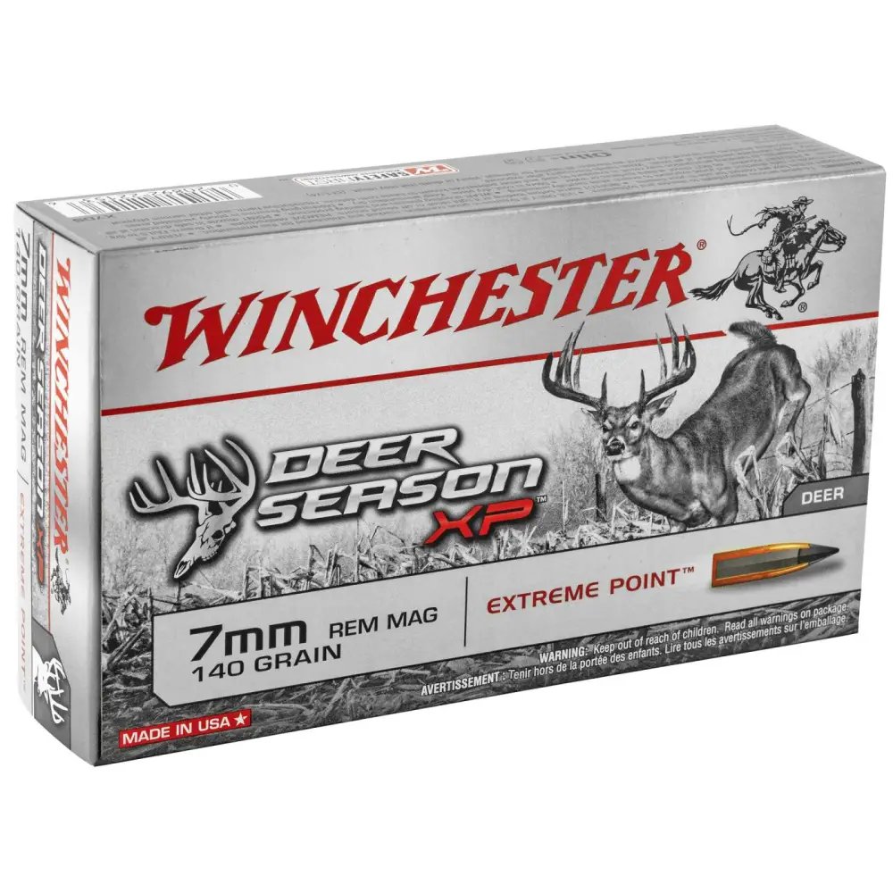 Winchester Ammo X7DS Deer Season XP 7mmRemMag 140gr Extreme Point 20 Per
