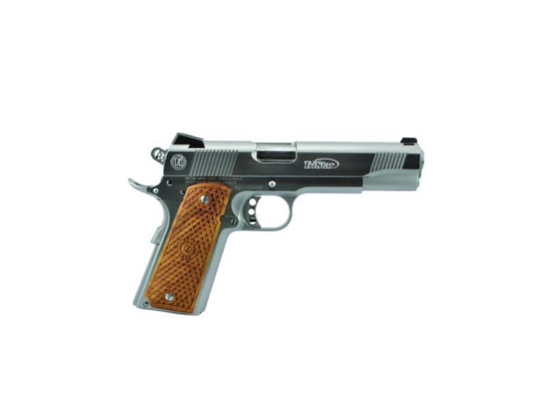 American Classic II 1911 9mm Pistol, 5" Barrel, Novak Sights, Silver, 8-Round Capacity, Custom Hardwood Grips, 85615