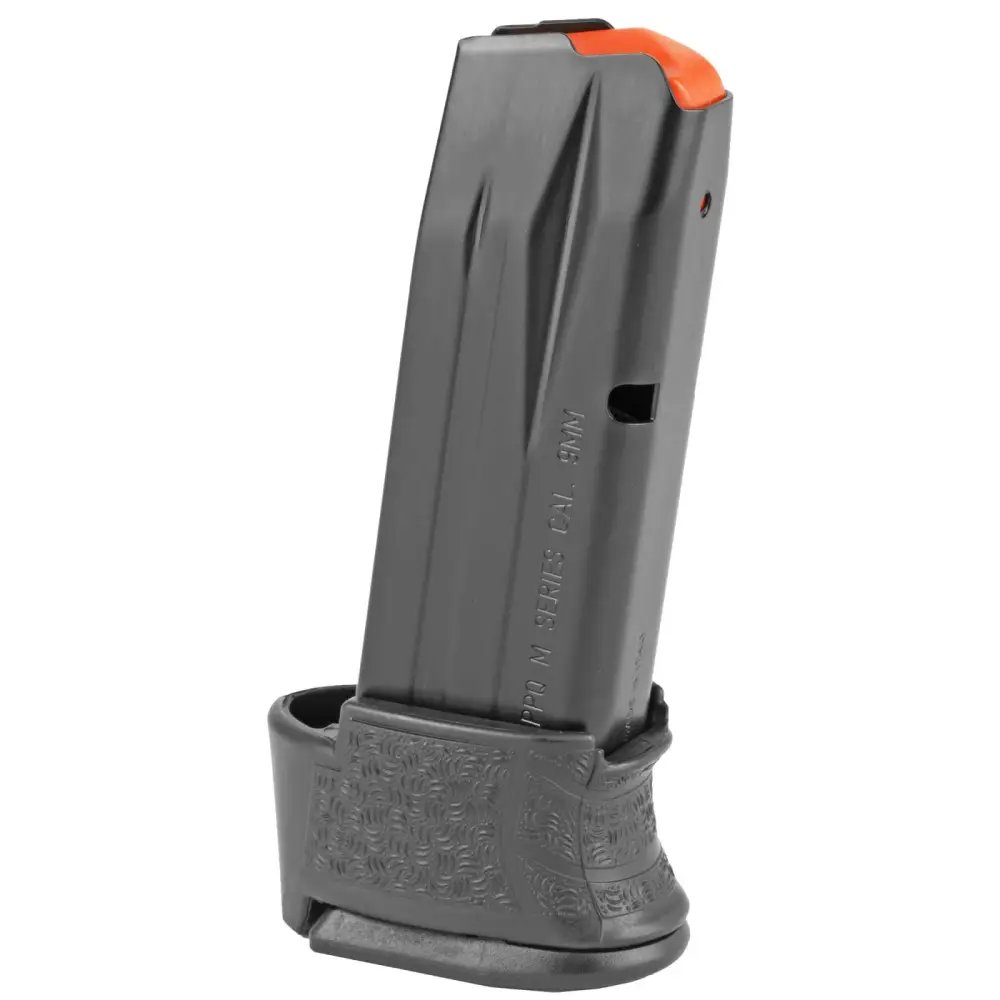 Walther Arms 2829720 PPQ M2 Subcompact Black Magazine - 9mm Luger, 15-Round Capacity, Extended Design - Walther - 9MM