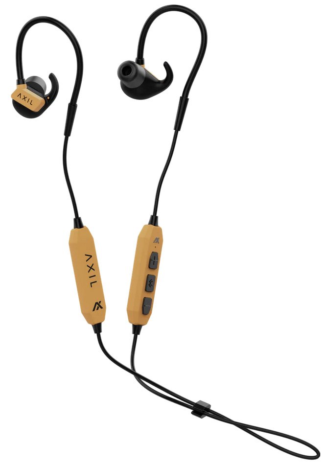 AXIL GSX 3.0 Bluetooth Earbuds IP65 Water and Sweat Resistant Desert Tan - AXIL