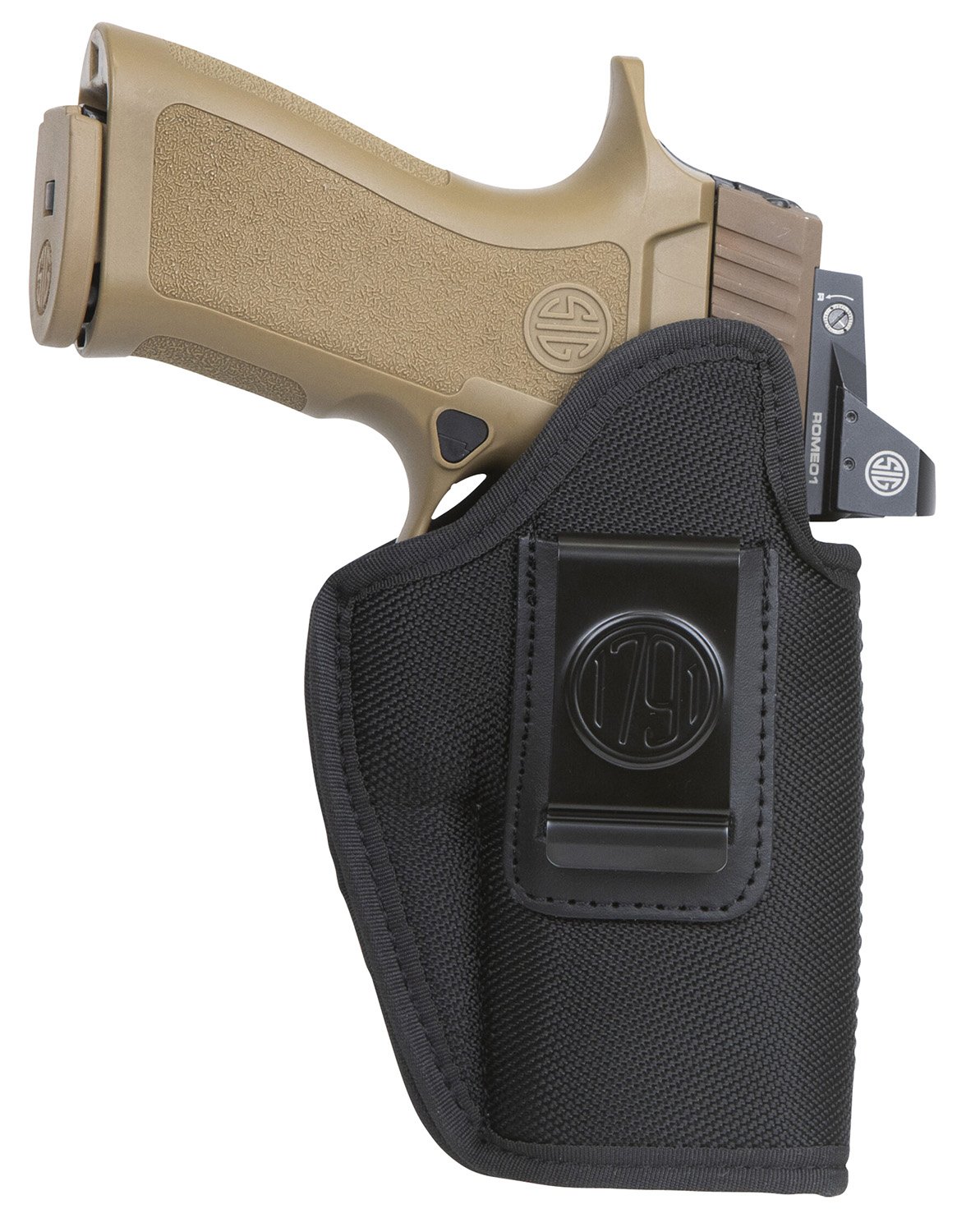 1791 Gunleather PNIWB5BLKL Premium Nylon IWB Holster Size 05 Black Left - 1791 Gunleather - BLACK