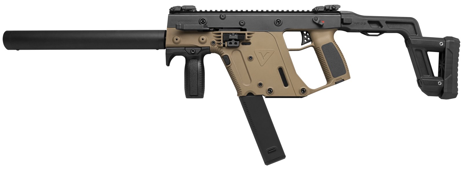 Kriss USA KV45-CORG15 Vector CRB 45 ACP 16" Rifle Black/FDE 30+1 - Kriss USA - 45 ACP